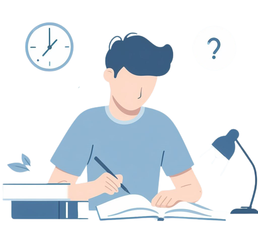 imágen de alguien estudiando